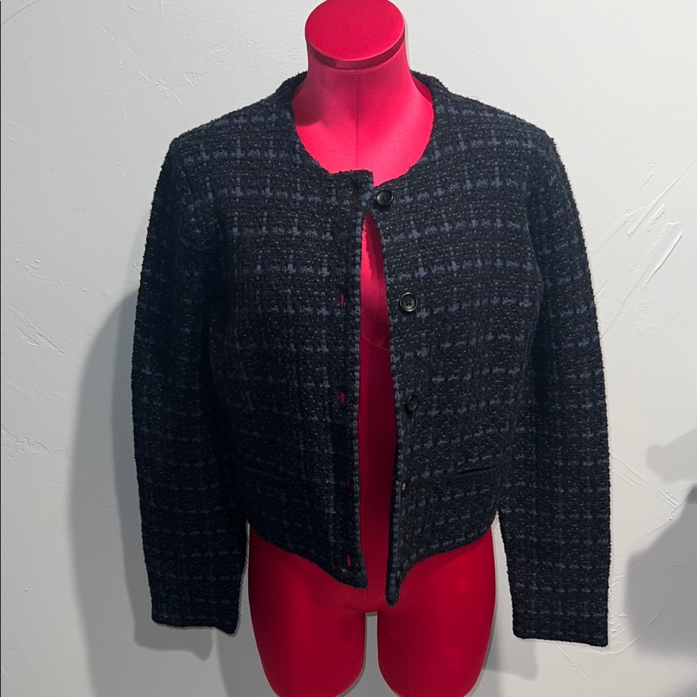 UNIQLO Knitted short jacket in 68 blue
